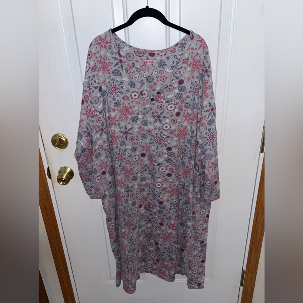 Paisley Patterned Night Shirt